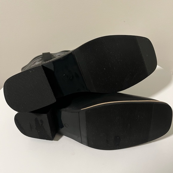 Old West Black Mens All Leather Stitch

Narrow Round Toe Cowboy Boots size 8 - Picture 5 of 6